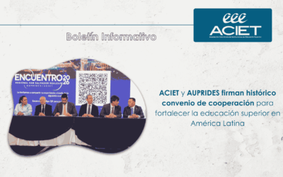 ACIET y AUPRIDES firman histórico convenio de cooperación para fortalecer la educación superior en América Latina